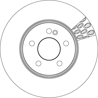 Disco freno TRW DF6641S