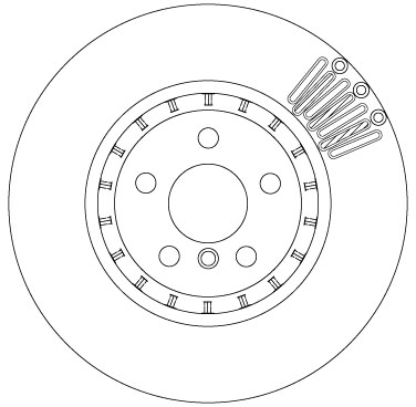 Disco freno TRW DF6892S