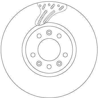Disco freno TRW DF6977S
