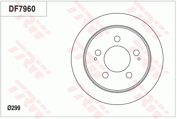 Disco freno TRW DF7960