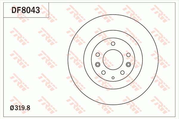 Disco freno TRW DF8043