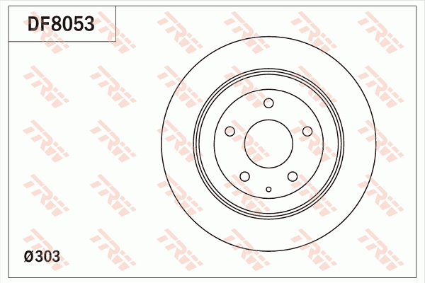 Disco freno TRW DF8053