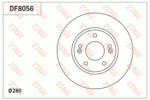 Disco freno TRW DF8056