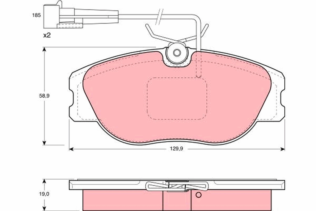 Pastiglie freno TRW GDB1058
