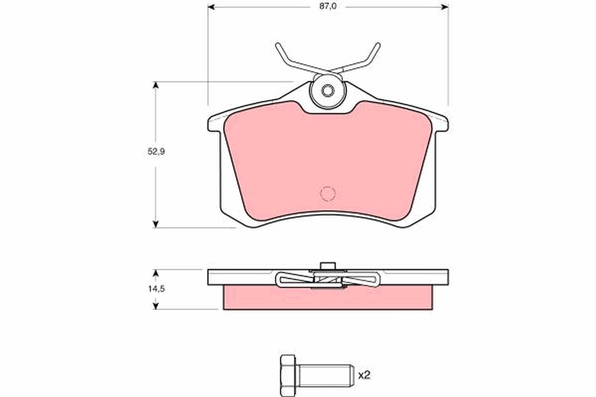 Pastiglie freno TRW GDB1073