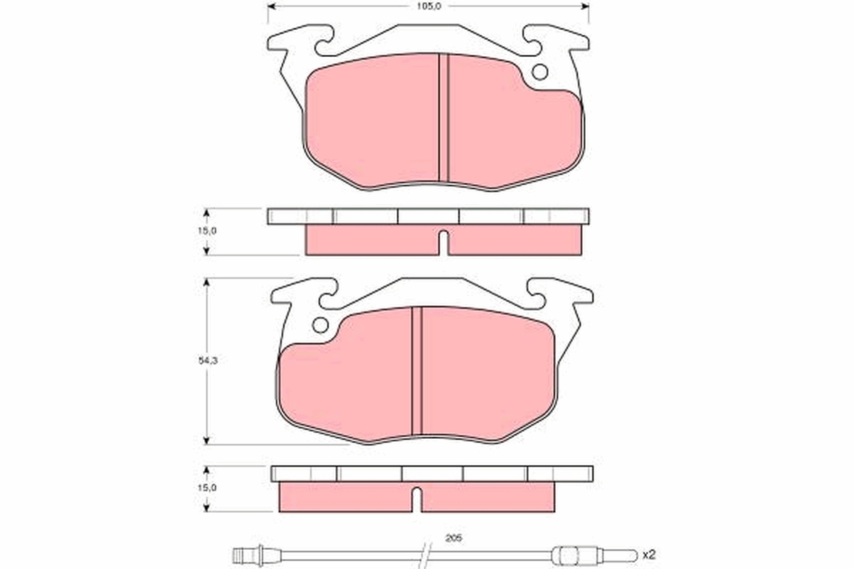 Pastiglie freno TRW GDB1079