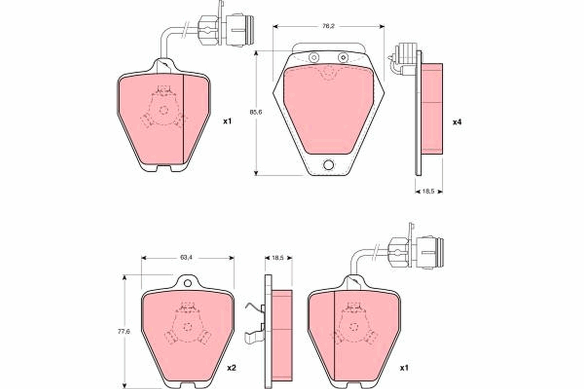 Pastiglie freno TRW GDB1162