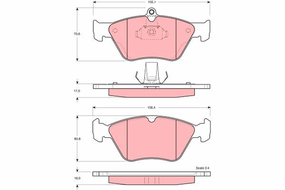 Pastiglie freno TRW GDB1166