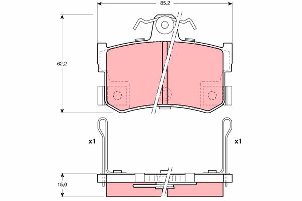 Pastiglie freno TRW GDB1169