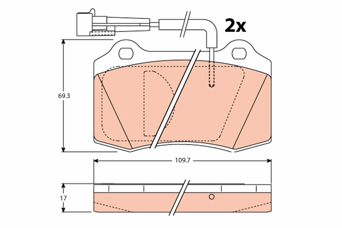 Pastiglie freno TRW GDB1191