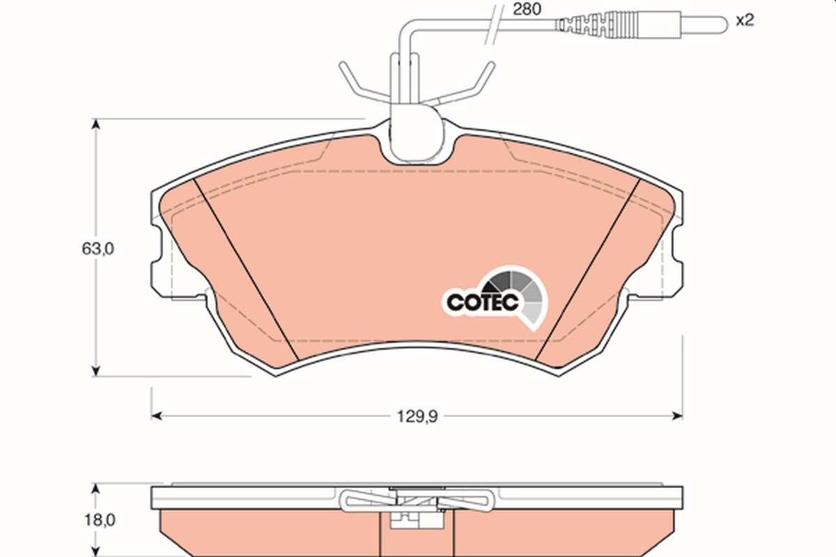 Pastiglie freno TRW GDB1270