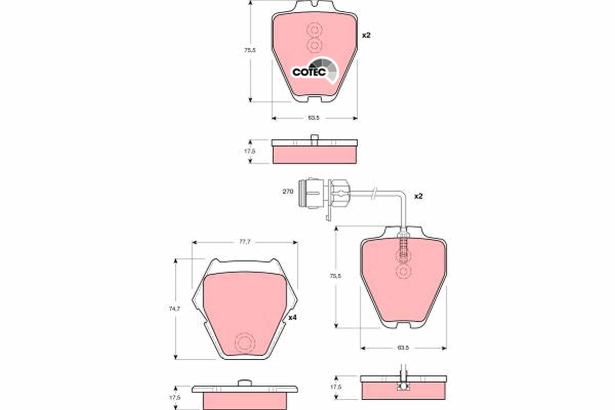 Pastiglie freno TRW GDB1371
