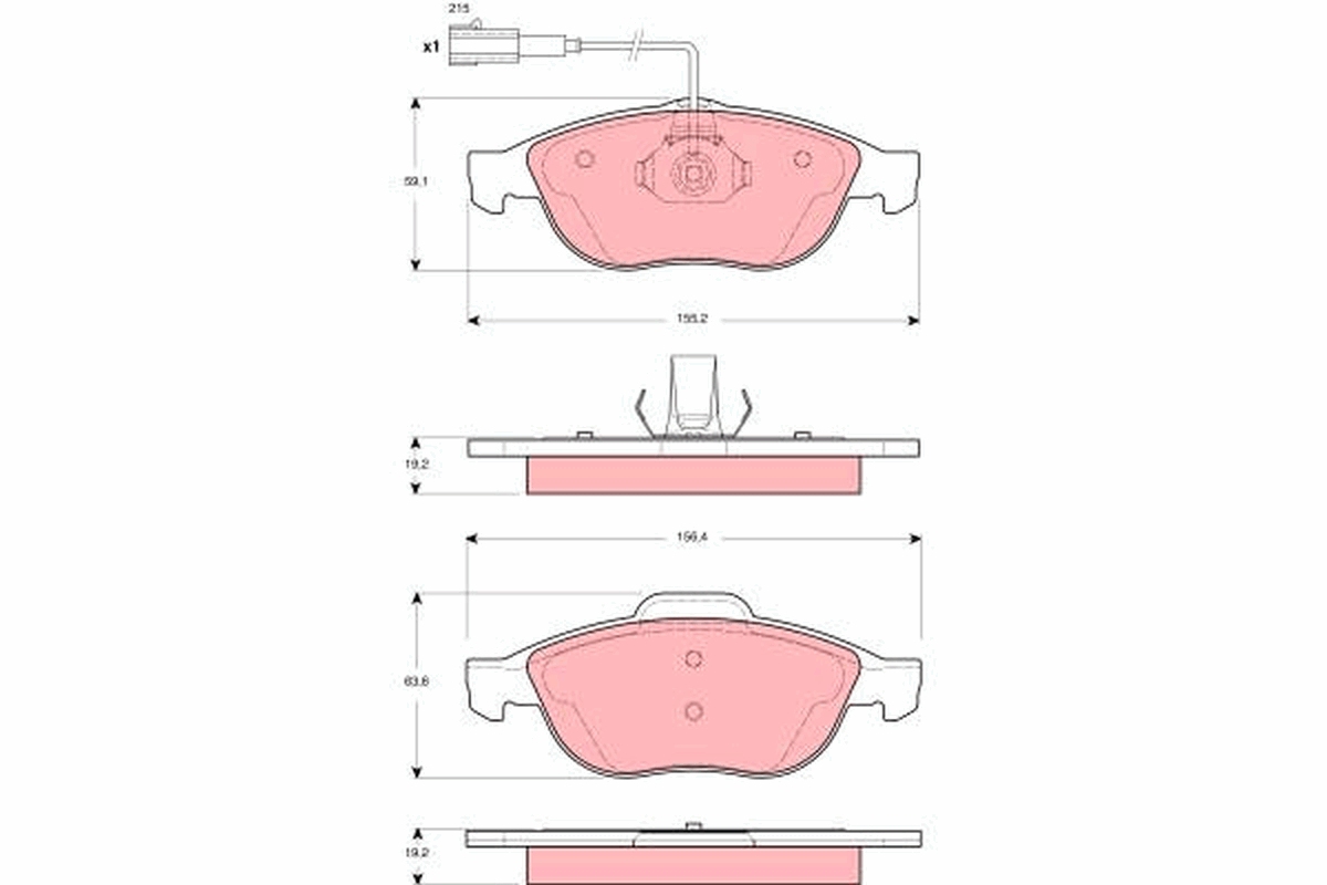 Pastiglie freno TRW GDB1444