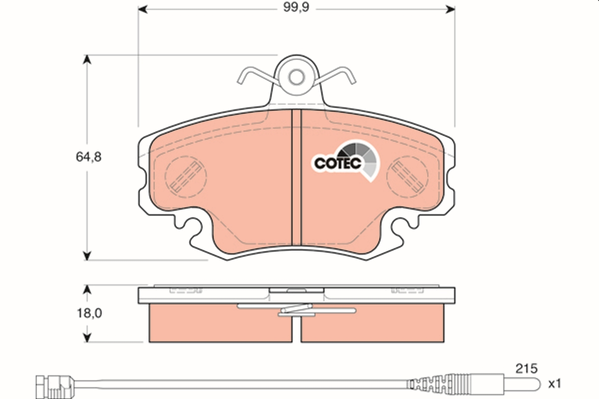 Pastiglie freno TRW GDB1465