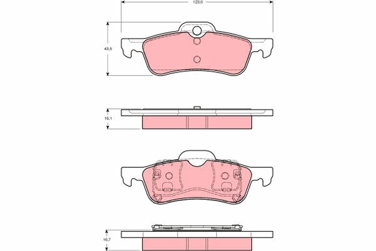 Pastiglie freno TRW GDB1477