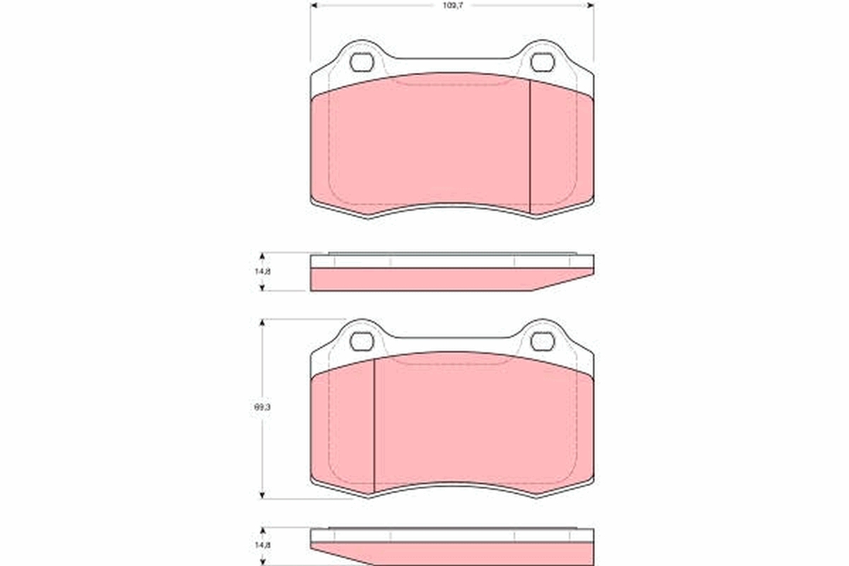Pastiglie freno TRW GDB1537