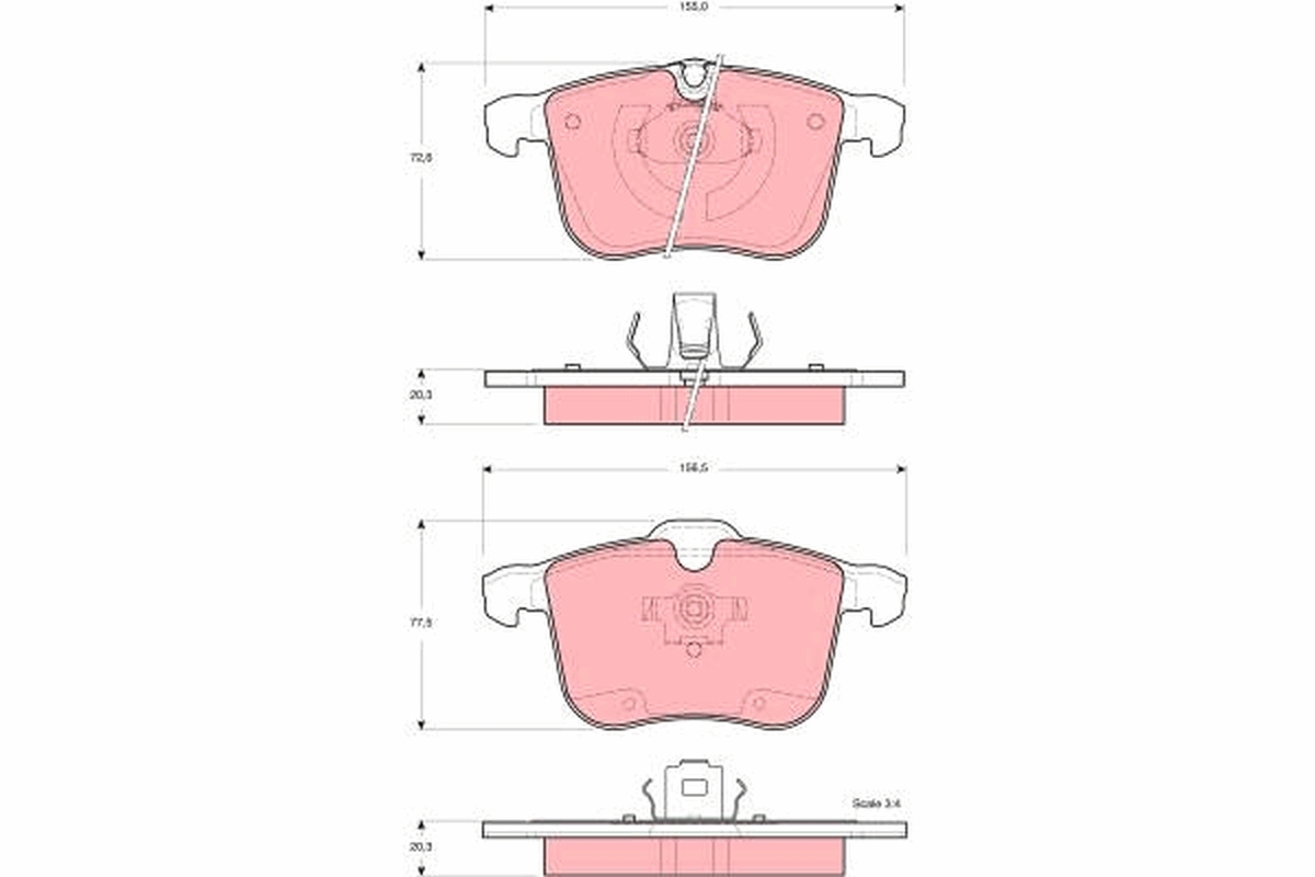 Pastiglie freno TRW GDB1567