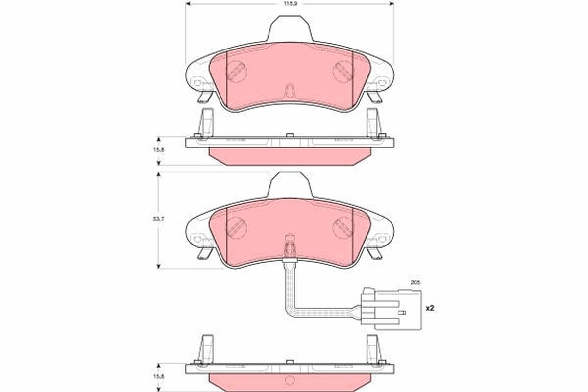 Pastiglie freno TRW GDB1581