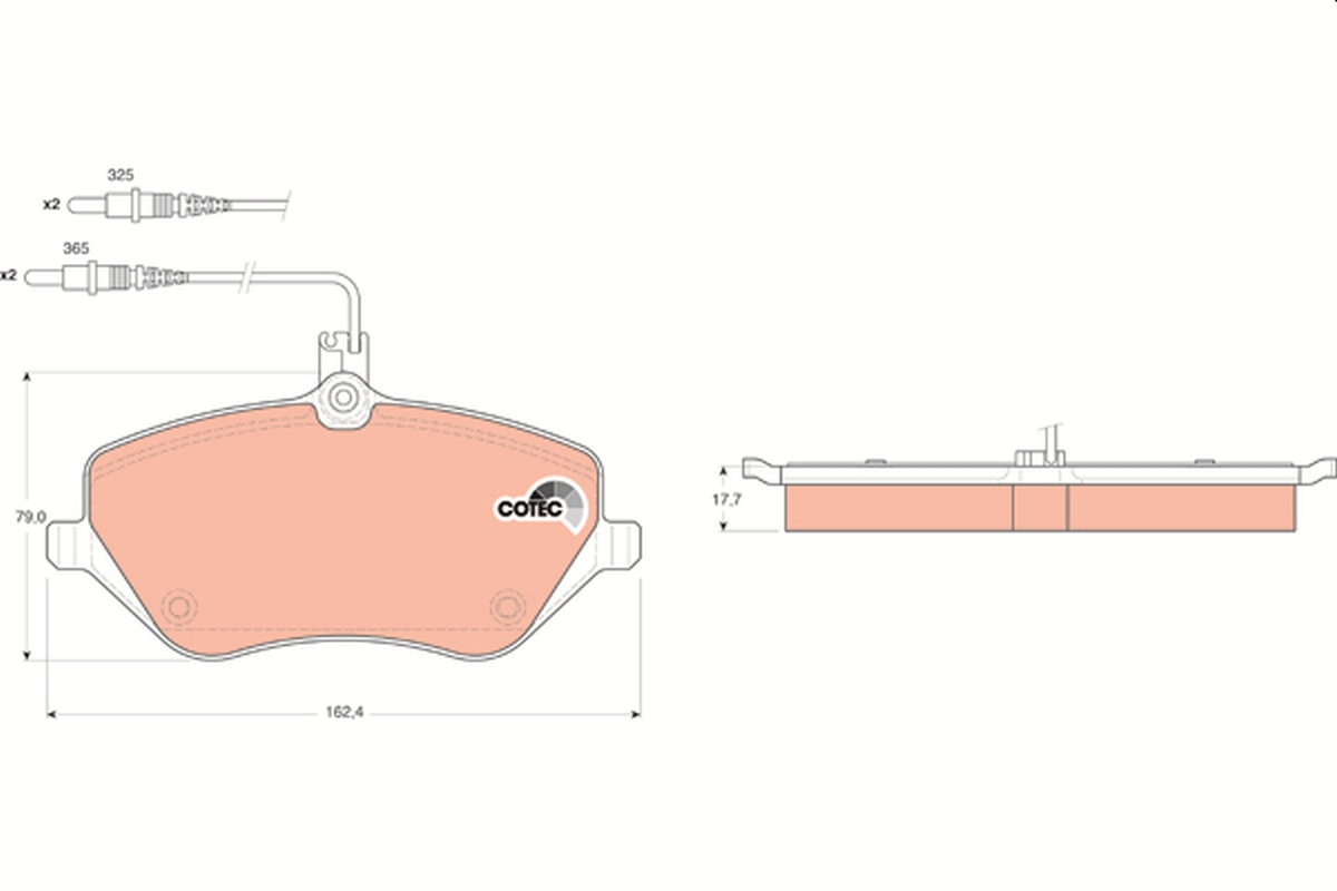 Pastiglie freno TRW GDB1595