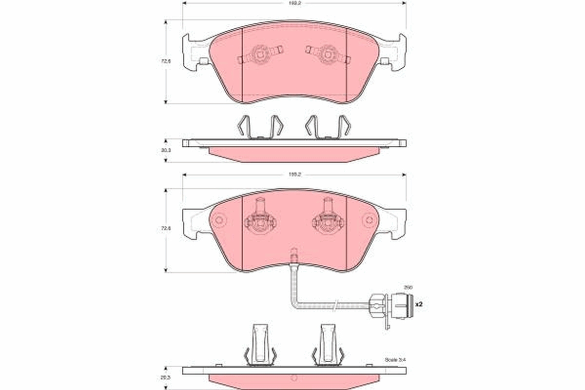 Pastiglie freno TRW GDB1598