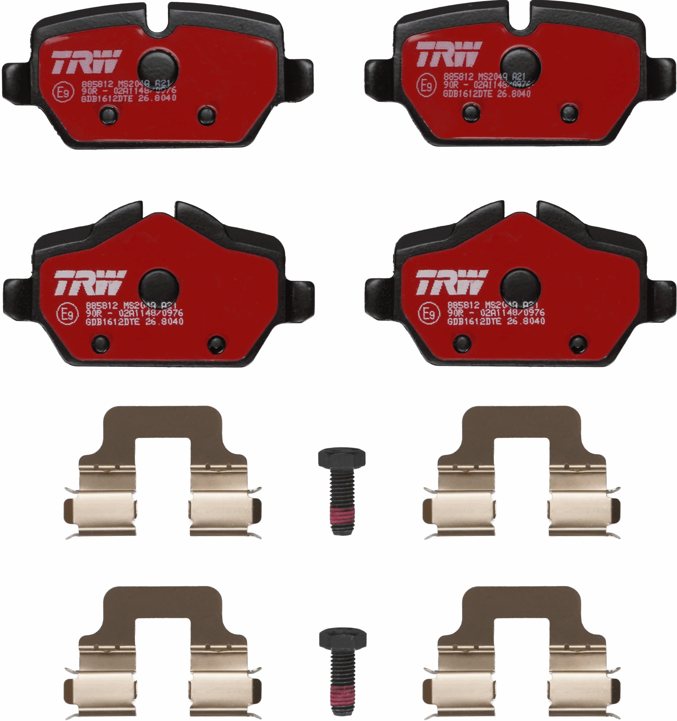 Pastiglie freno TRW GDB1612DTE