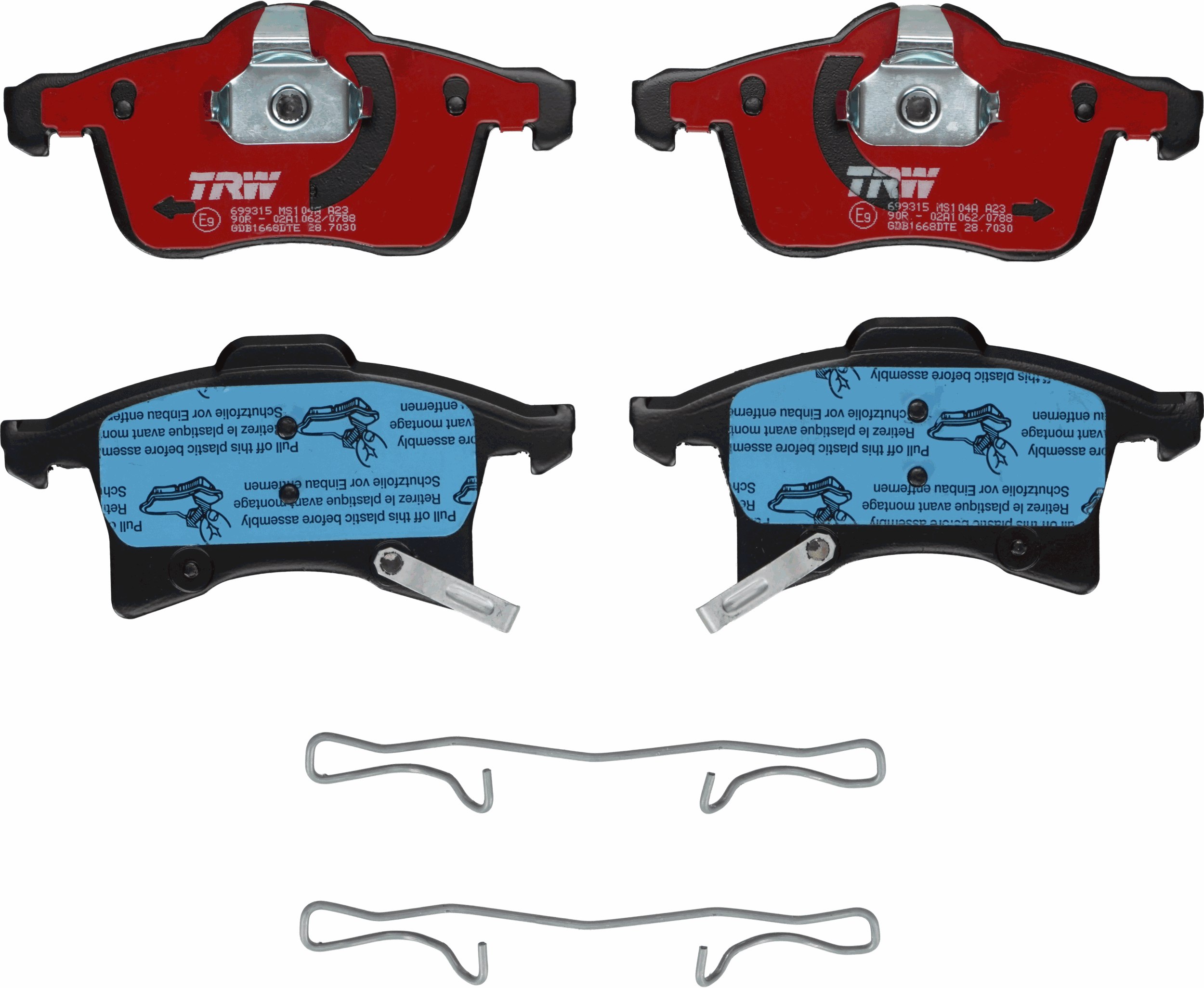 Pastiglie freno TRW GDB1668DTE