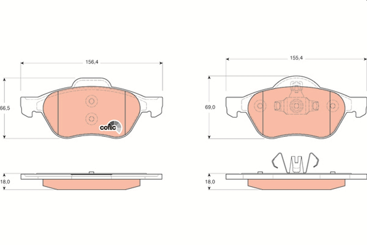 Pastiglie freno TRW GDB1687