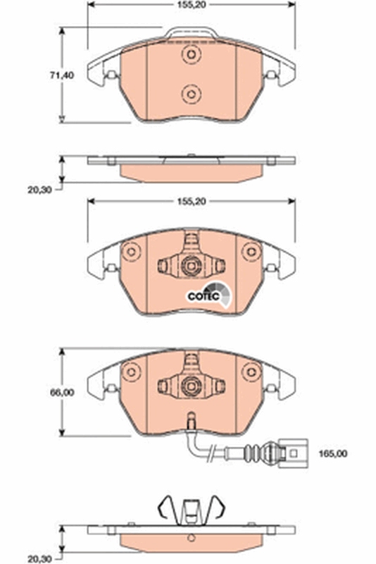 Pastiglie freno TRW GDB1807