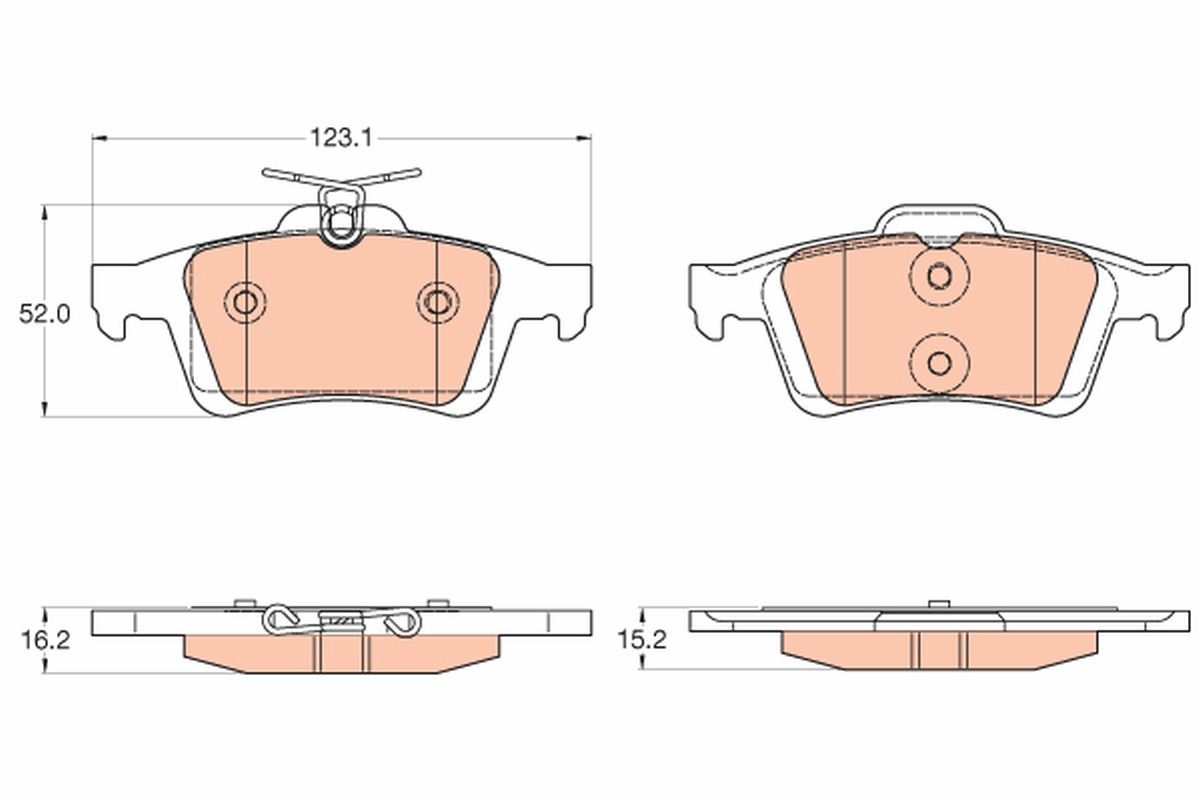 Pastiglie freno TRW GDB2033