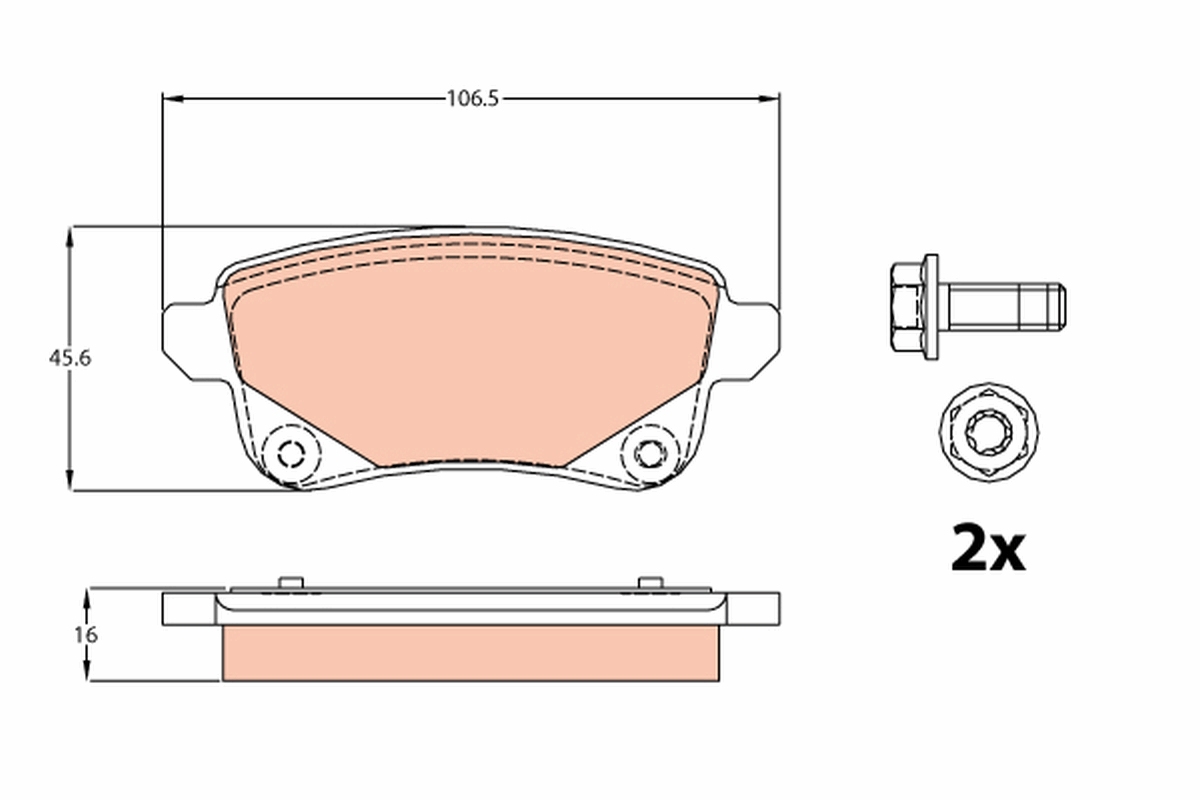 Pastiglie freno TRW GDB2082