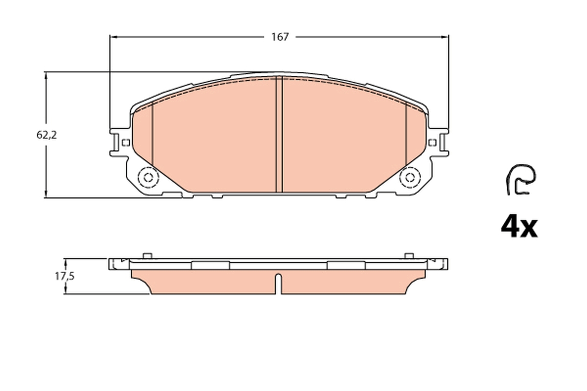 Pastiglie freno TRW GDB2094