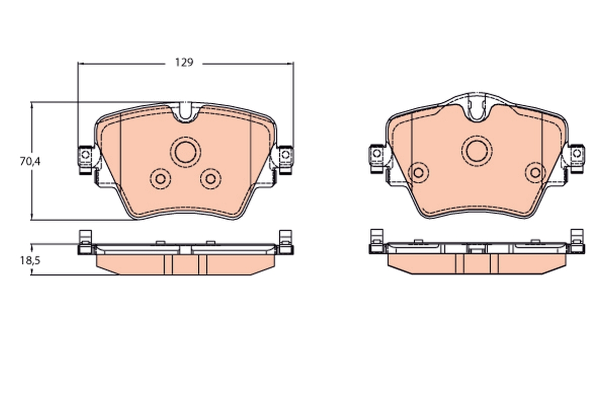 Pastiglie freno TRW GDB2098