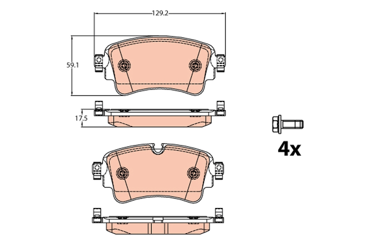 Pastiglie freno TRW GDB2132
