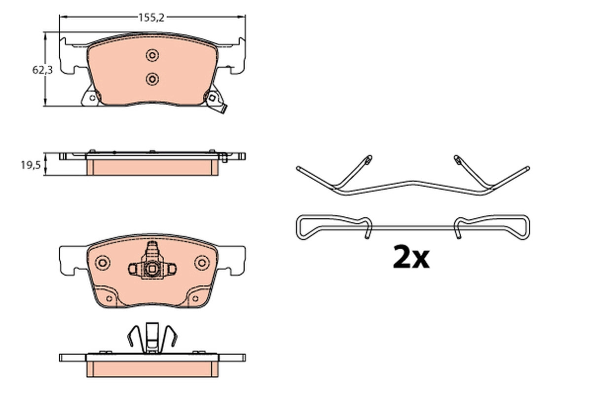 Pastiglie freno TRW GDB2139