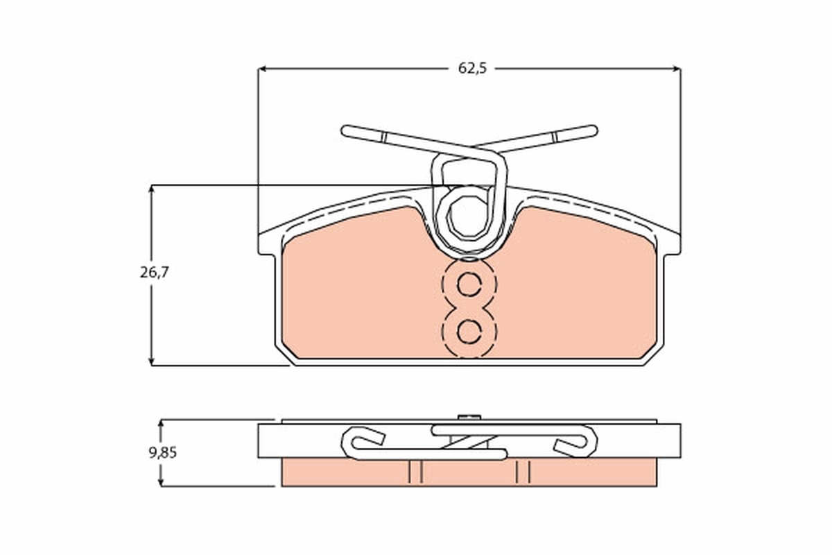 Pastiglie freno TRW GDB2165