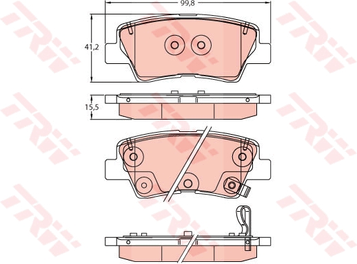 Pastiglie freno TRW GDB2242