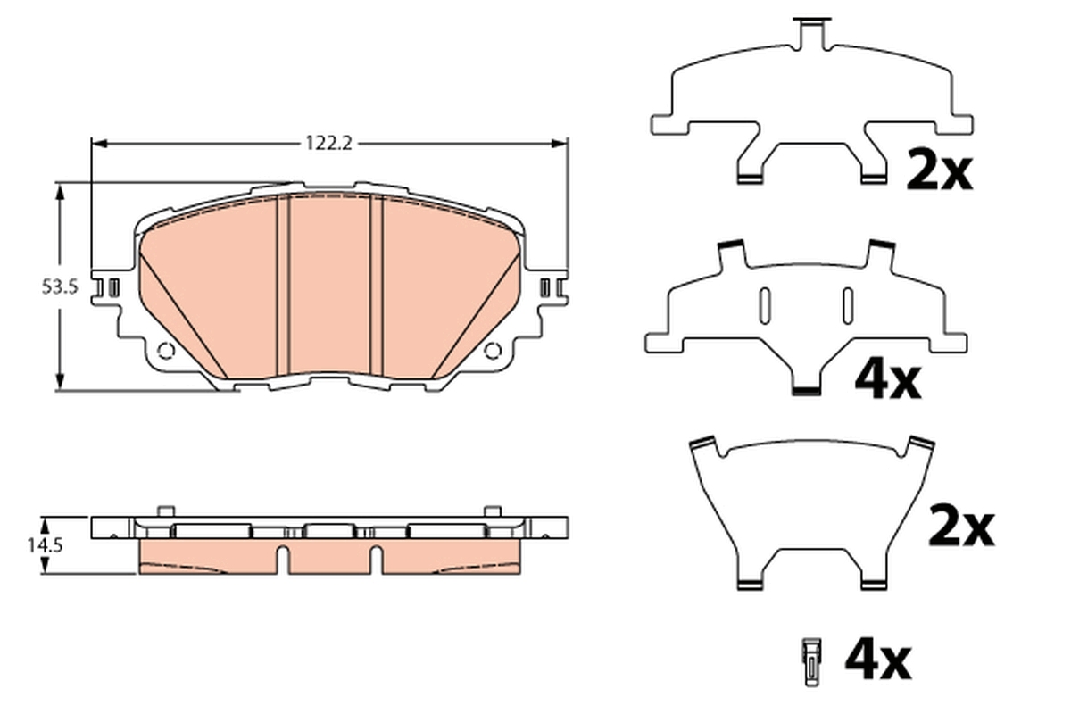 Pastiglie freno TRW GDB2285