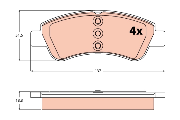 Pastiglie freno TRW GDB2327
