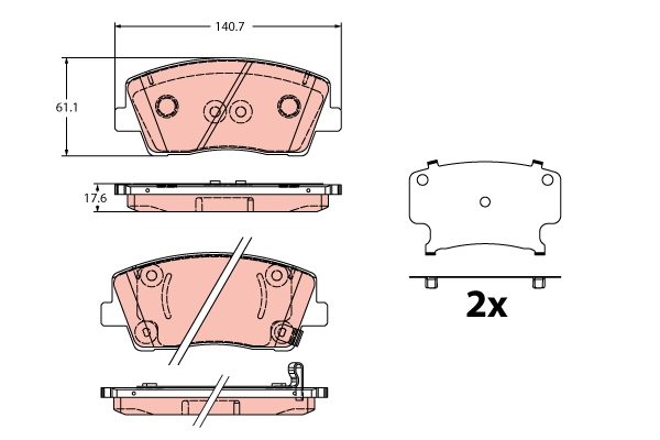 Pastiglie freno TRW GDB2375