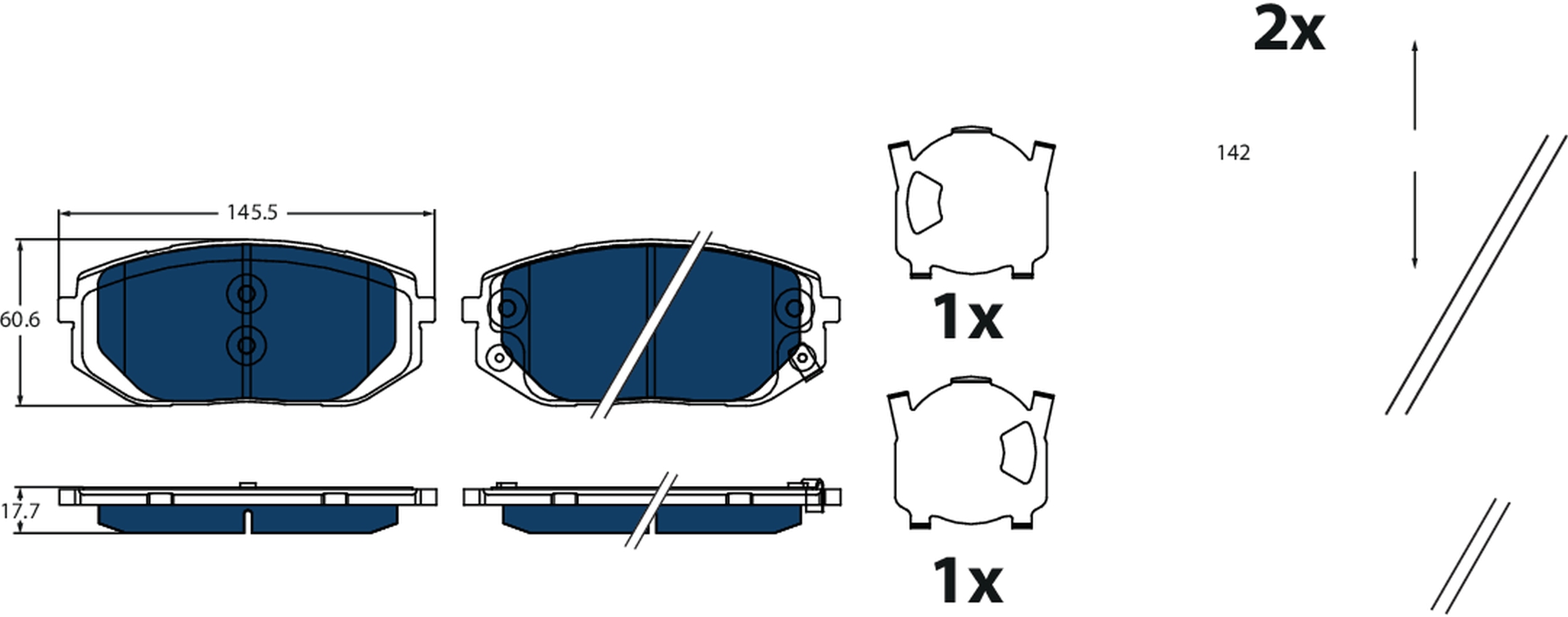 Pastiglie freno TRW GDB2495BTE