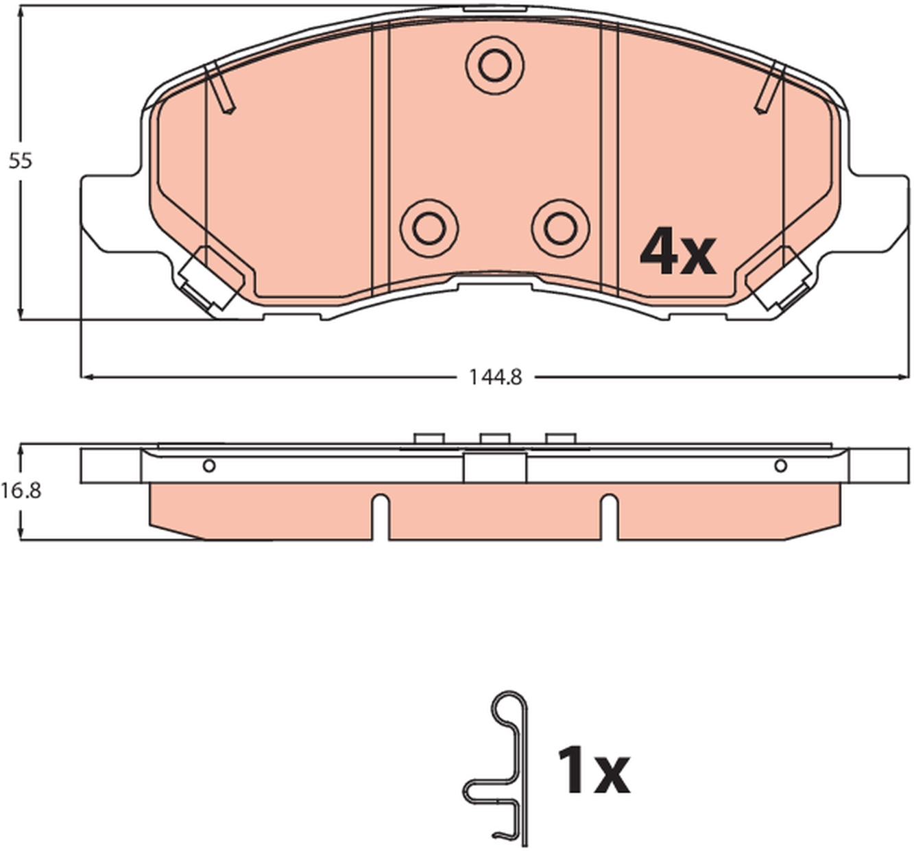 Pastiglie freno TRW GDB2501