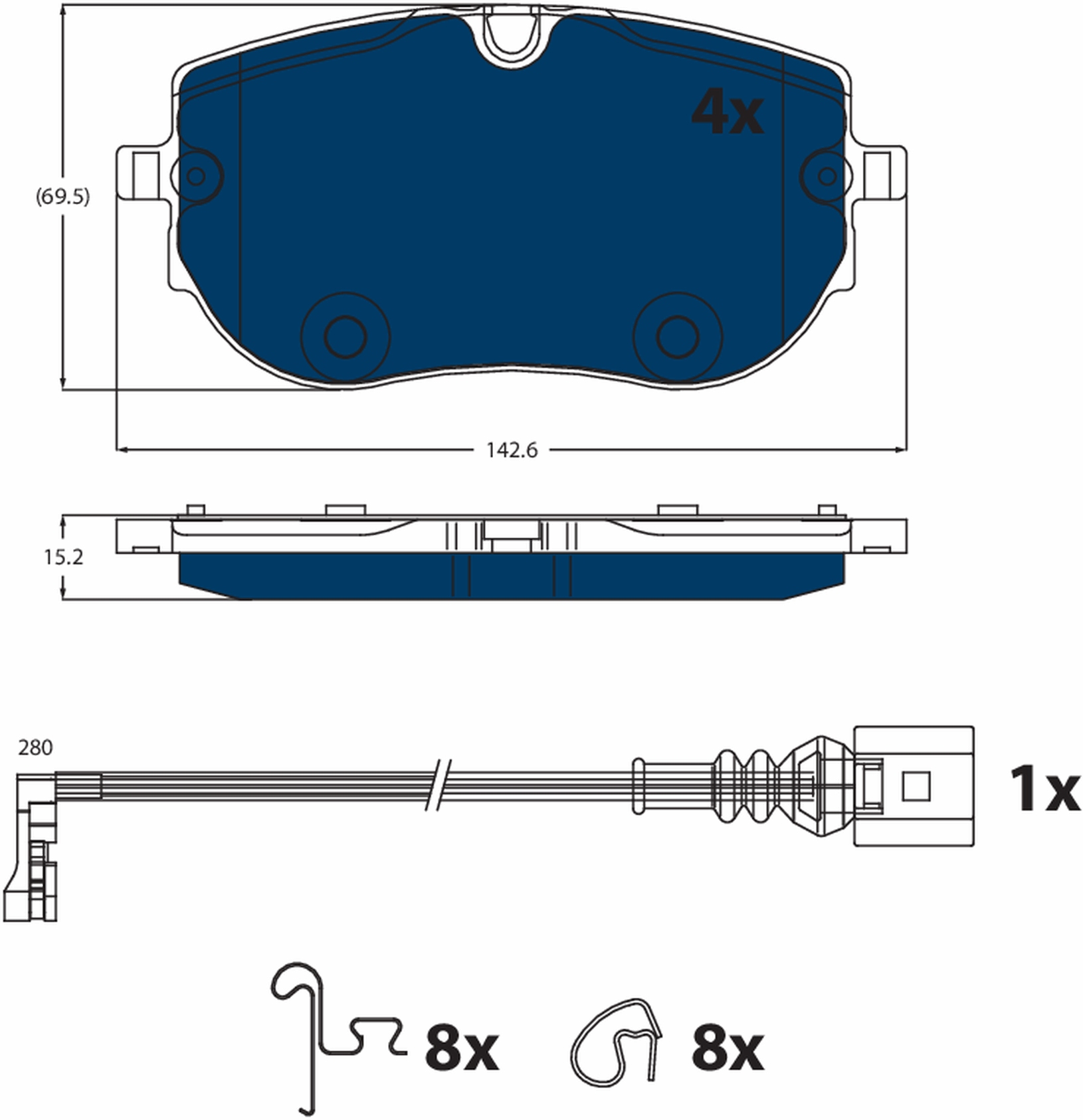 Pastiglie freno TRW GDB2548BTE