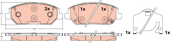 Pastiglie freno TRW GDB2577