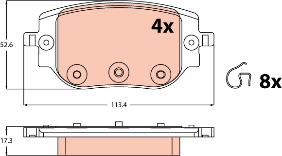 Pastiglie freno TRW GDB2613