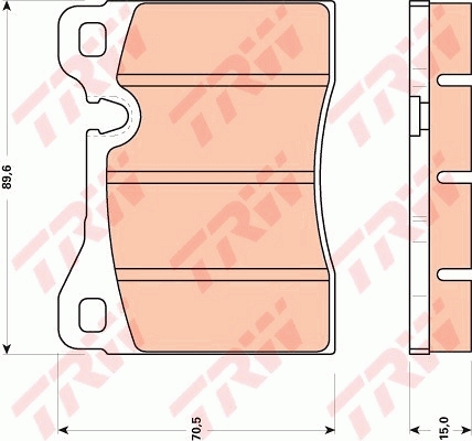 Pastiglie freno TRW GDB270