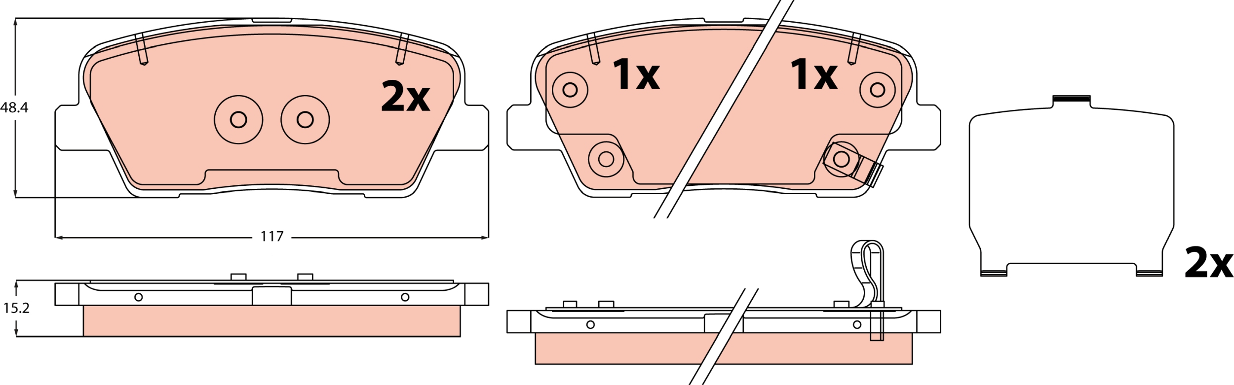 Pastiglie freno TRW GDB2713