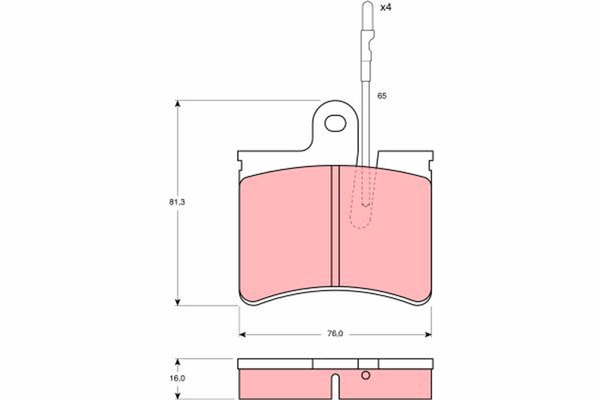 Pastiglie freno TRW GDB287