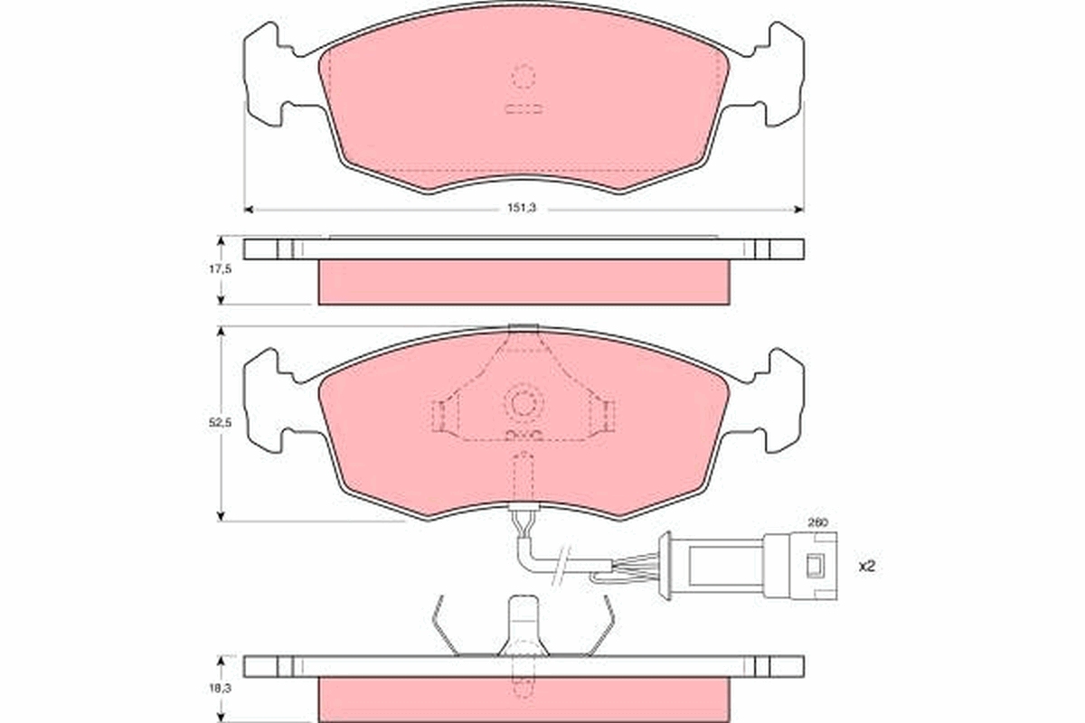 Pastiglie freno TRW GDB301