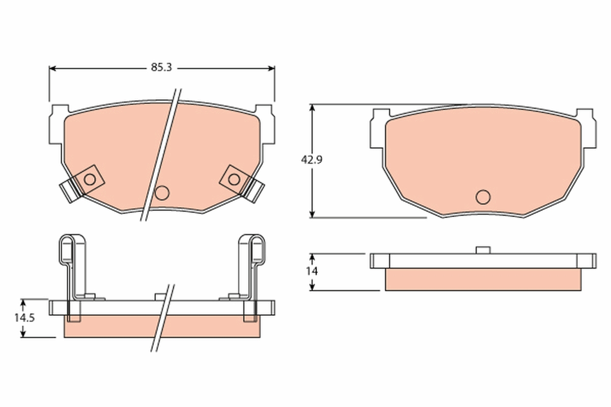 Pastiglie freno TRW GDB3052