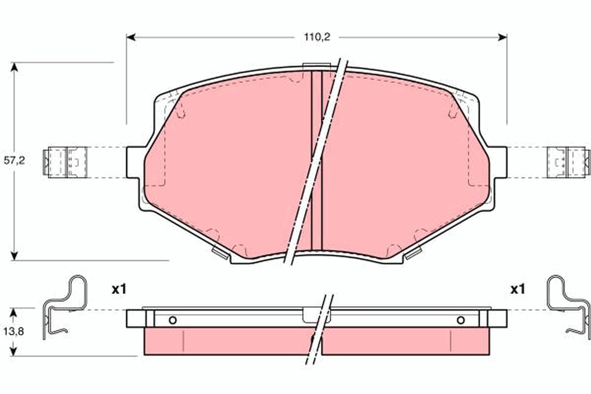 Pastiglie freno TRW GDB3103